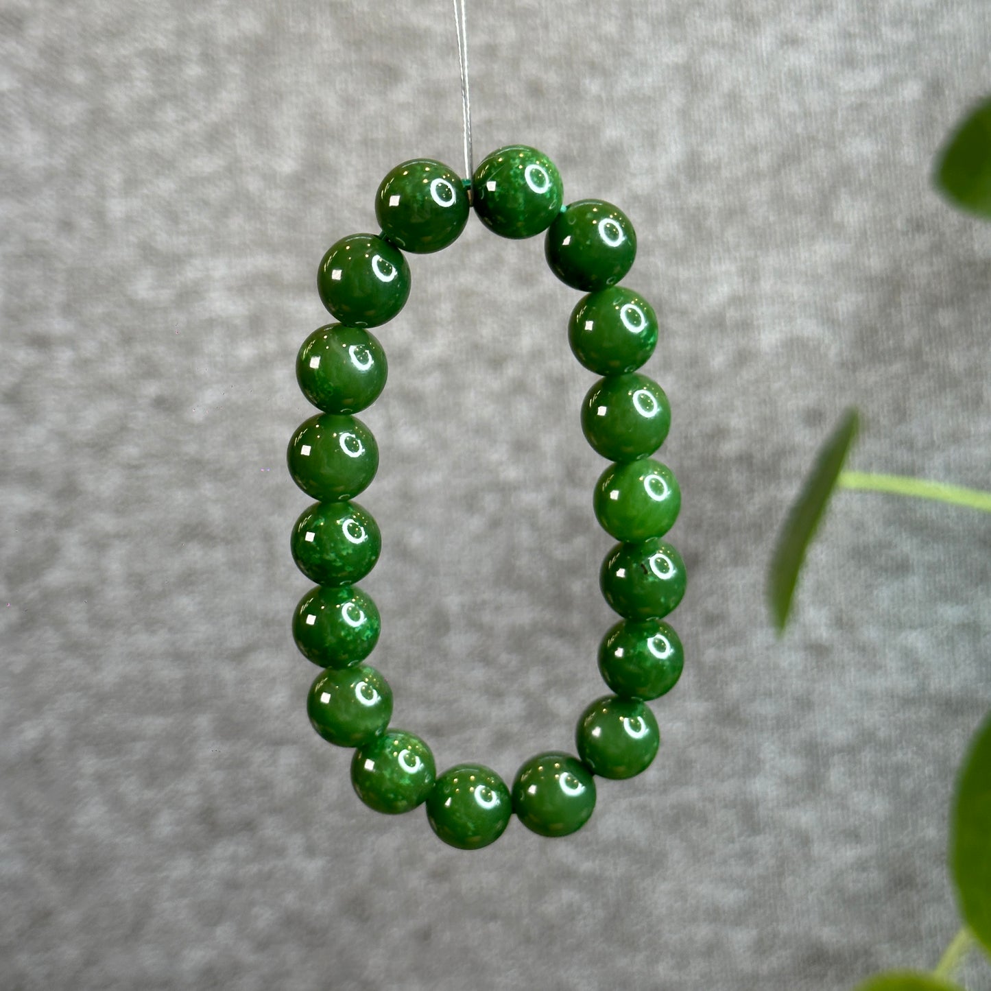 Nephrite Jade VIP Bracelet Size 10 mm