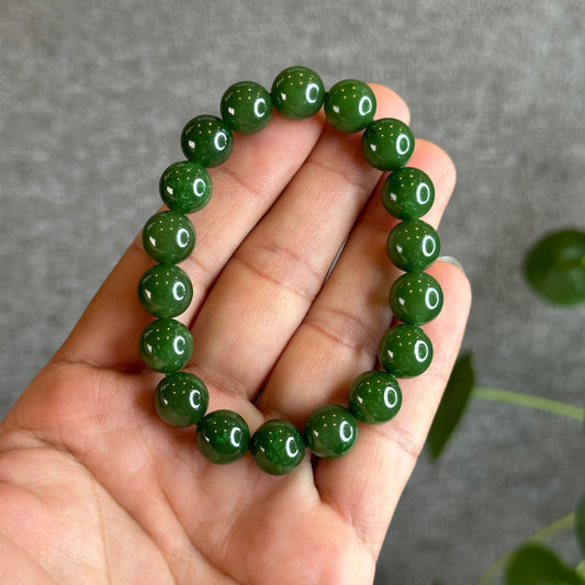 Nephrite Jade VIP Bracelet Size 10 mm