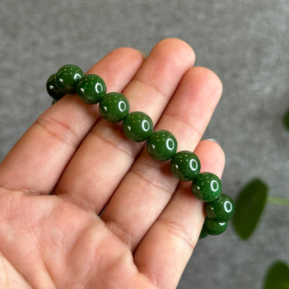 Nephrite Jade VIP Bracelet Size 10 mm