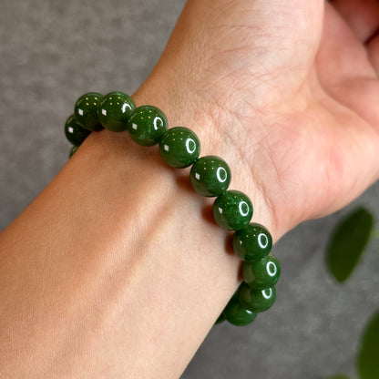 Nephrite Jade VIP Bracelet Size 10 mm