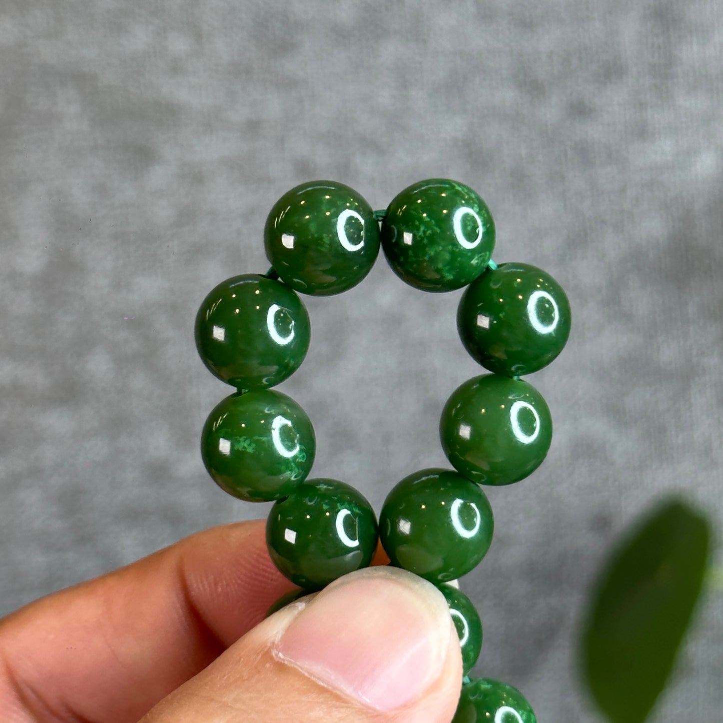 Nephrite Jade VIP Bracelet Size 10 mm