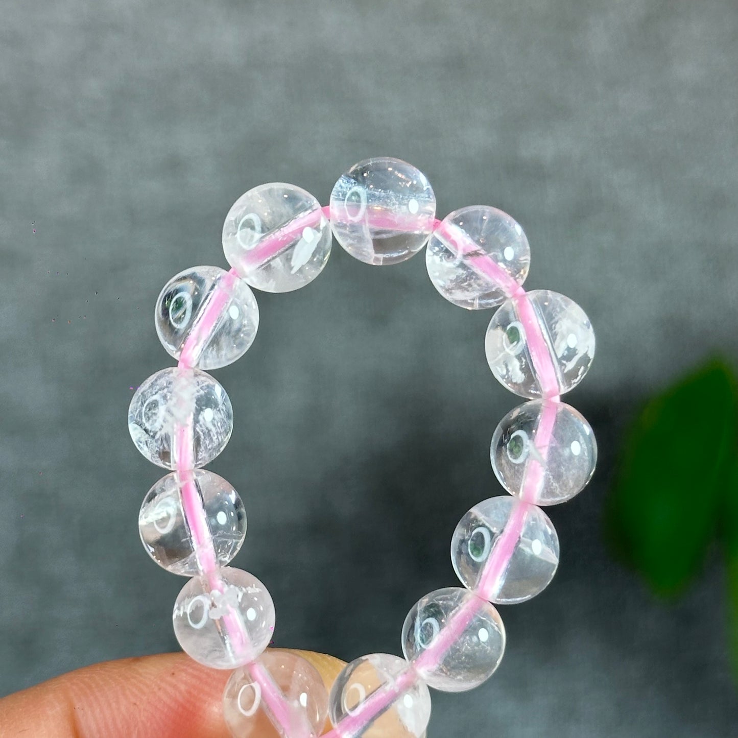 Sericite in Rose Quartz Braclet Size7.6 mm