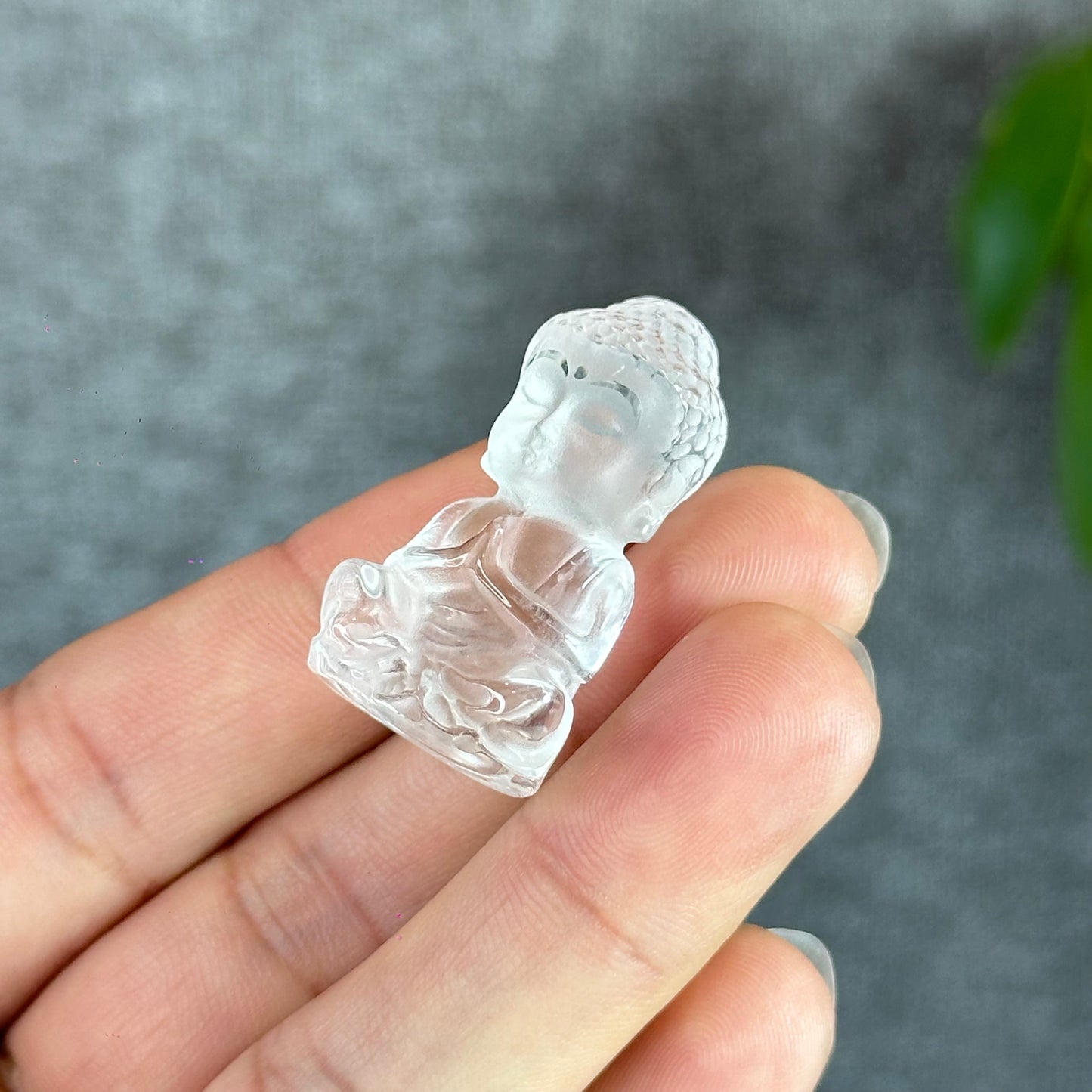 Natural Clear Quartz Buddha Carving