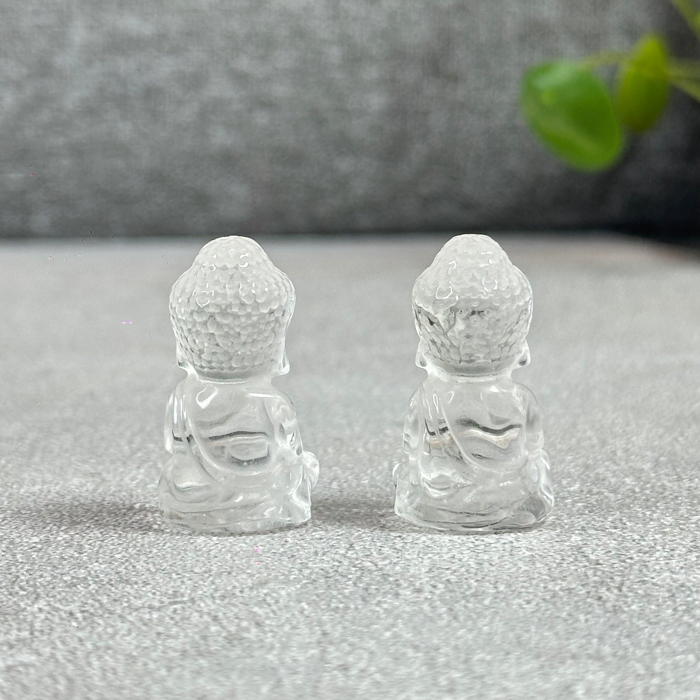 Natural Clear Quartz Buddha Carving
