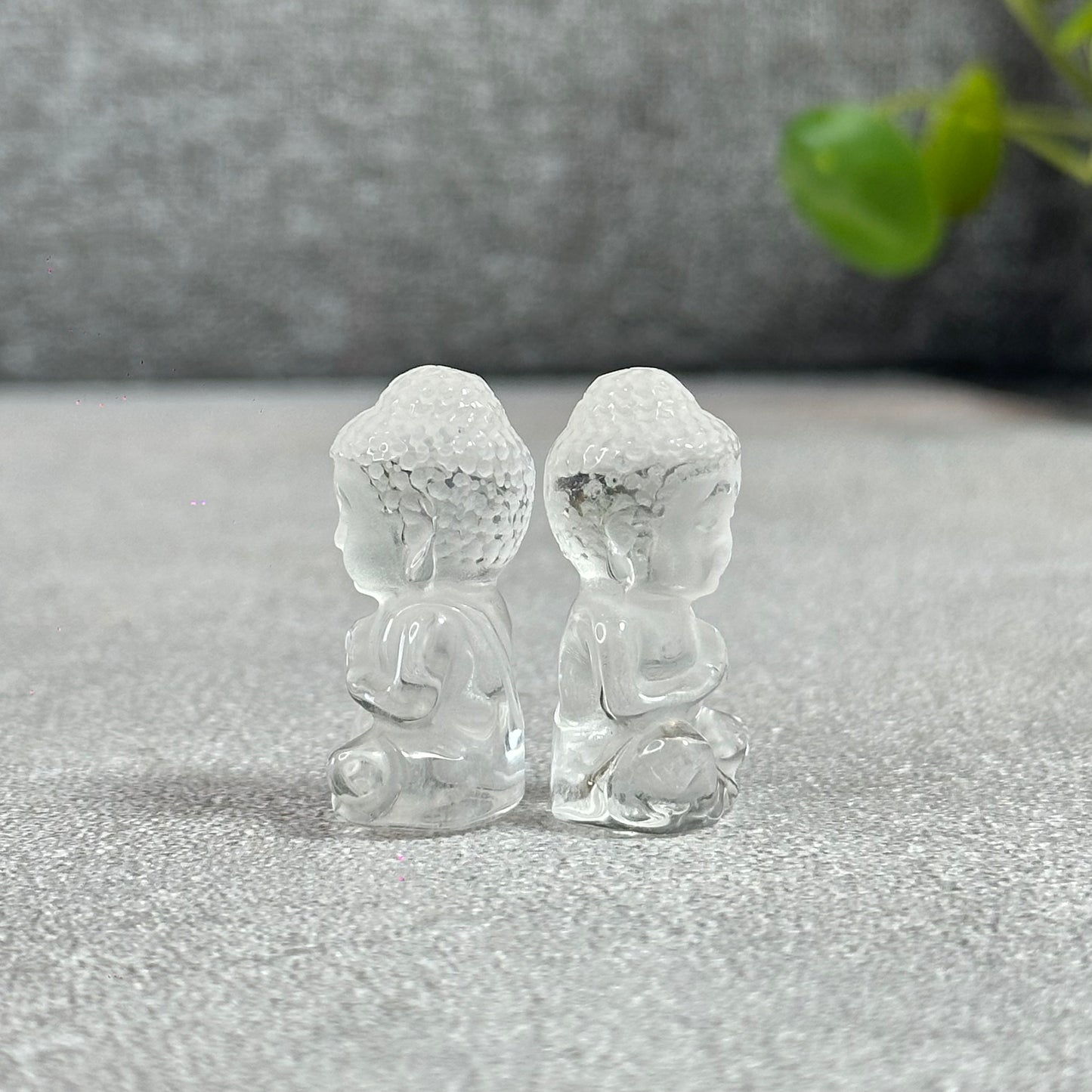Natural Clear Quartz Buddha Carving