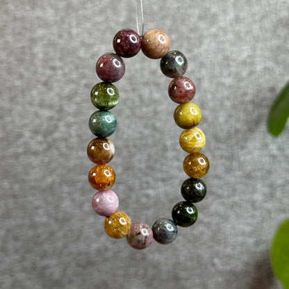 Cat Eye Multi Colour Tourmaline Bracelet Size 11 mm