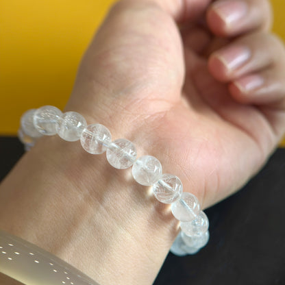 Natural Clear Quartz Bracelet Size 8 mm