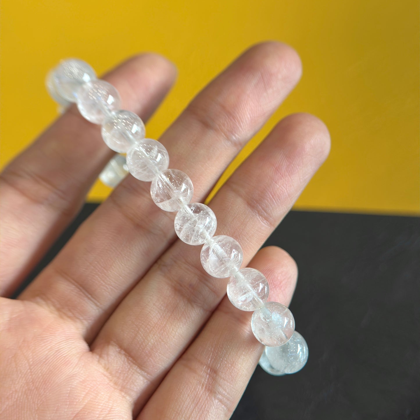 Natural Clear Quartz Bracelet Size 8 mm