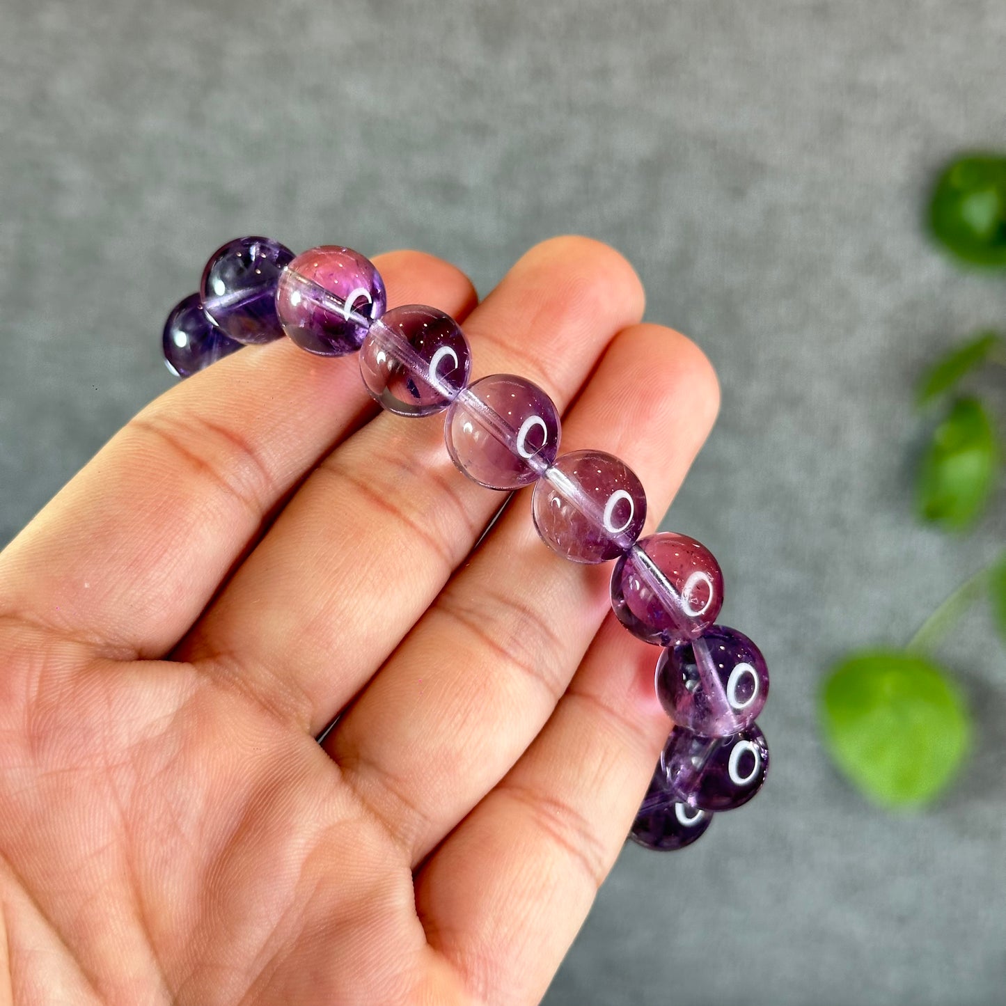 Natural Amethsyt Bracelet Size 12 mm
