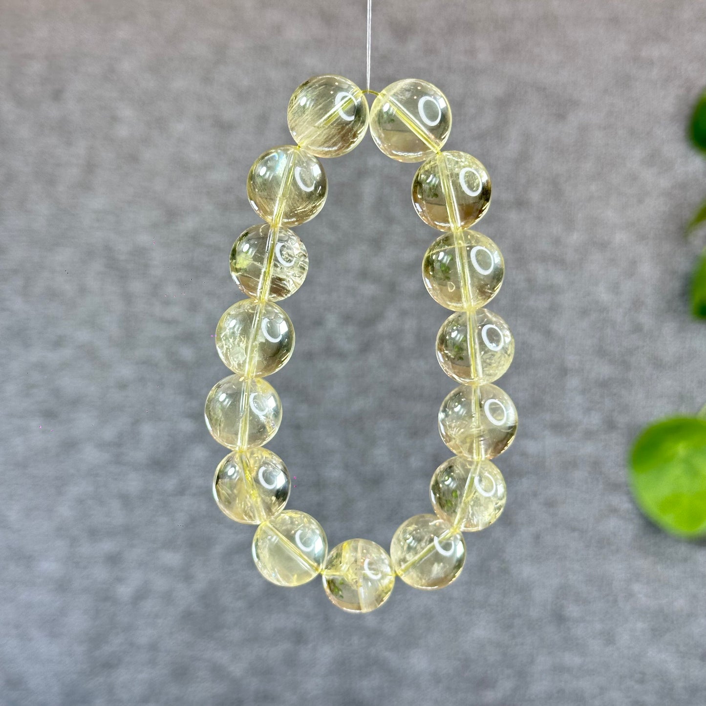 Natural Citrine Bracelet Size 14 mm