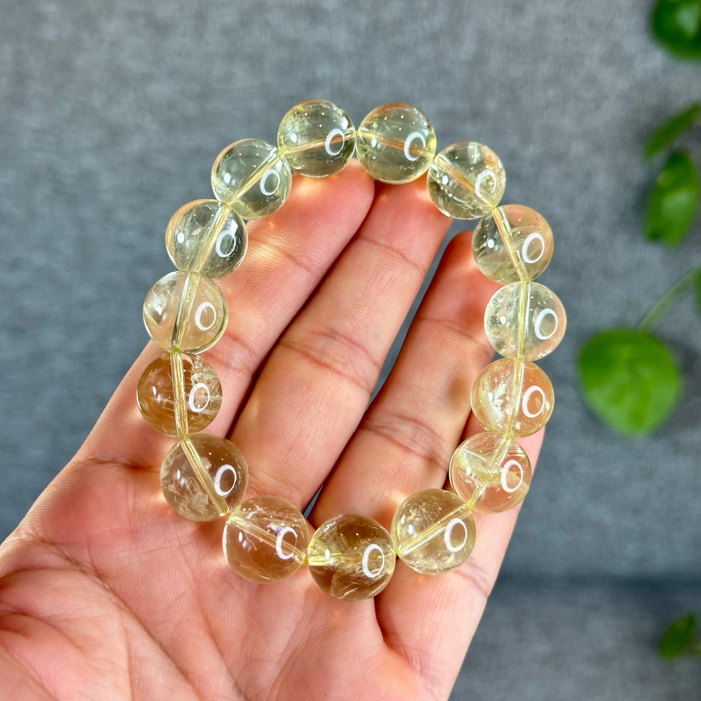 Natural Citrine Bracelet Size 14 mm