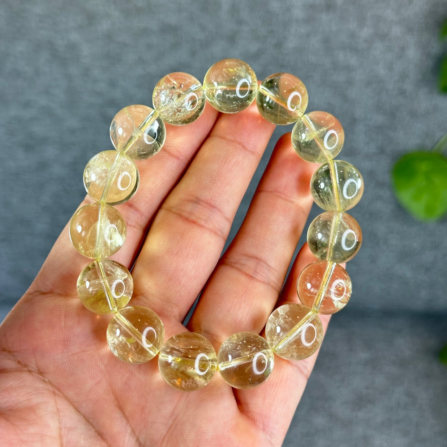 Natural Citrine Bracelet Size 14 mm