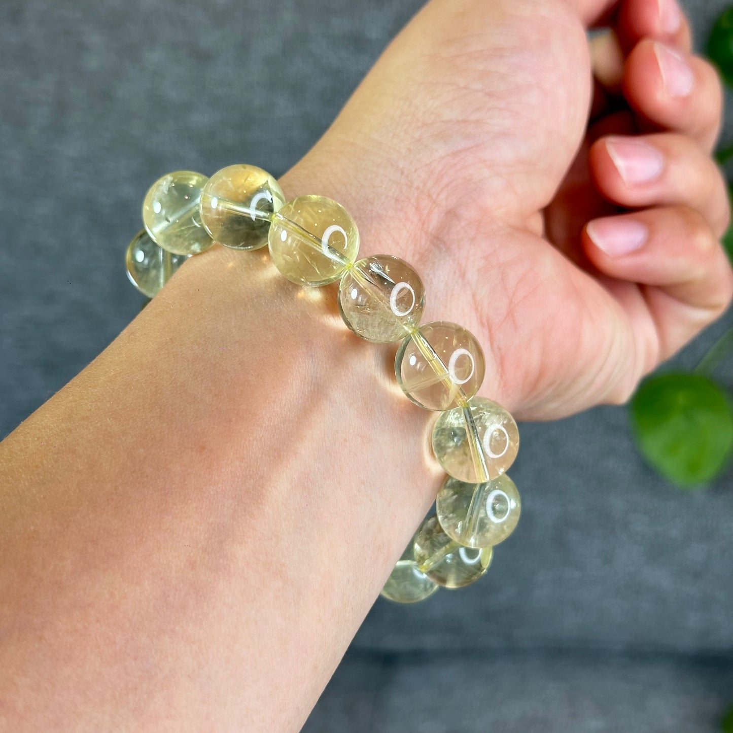 Natural Citrine Bracelet Size 14 mm