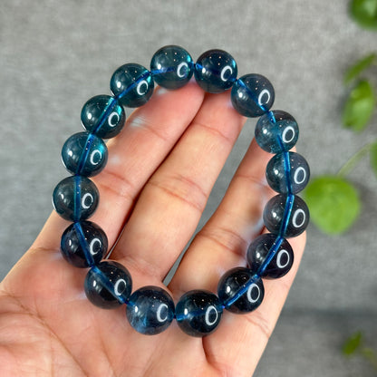 Natural Blue Fluorite Bracelet Size 13.5 mm