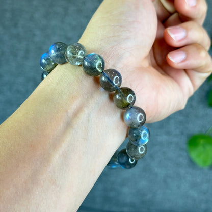 Natural Labradorite Bracelet Size 12.5 mm