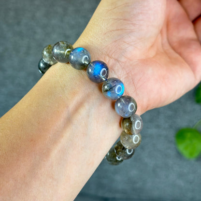 Natural Labradorite Bracelet Size 12.5 mm