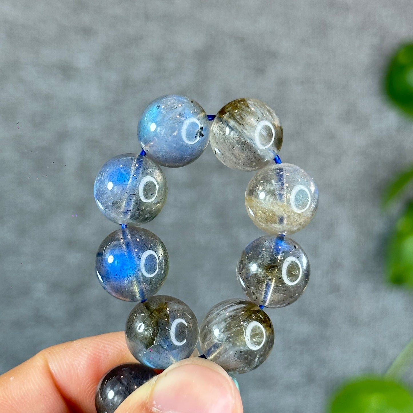 Natural Labradorite Bracelet Size 12.5 mm