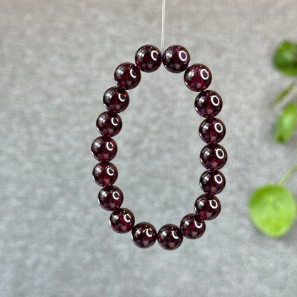Natural Plum Garnet Bracelet Size 11 mm