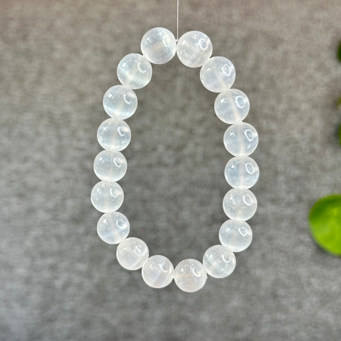Natural Selenite Bracelet Size 12 mm