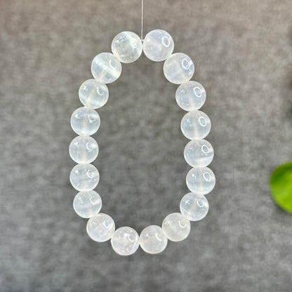 Natural Selenite Bracelet Size 12 mm