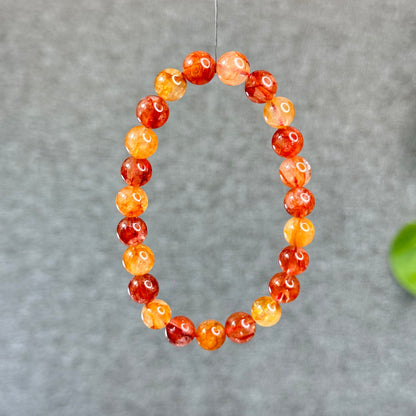 Natural Fire Quatz Bracelet Size 8.5 mm