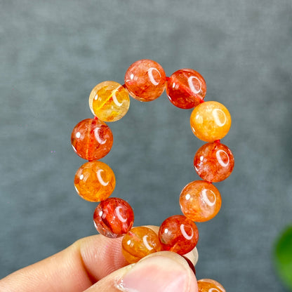 Natural Fire Quatz Bracelet Size 8.5 mm