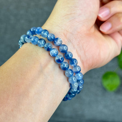 Natural Kyanite Bracelet Size 7 mm