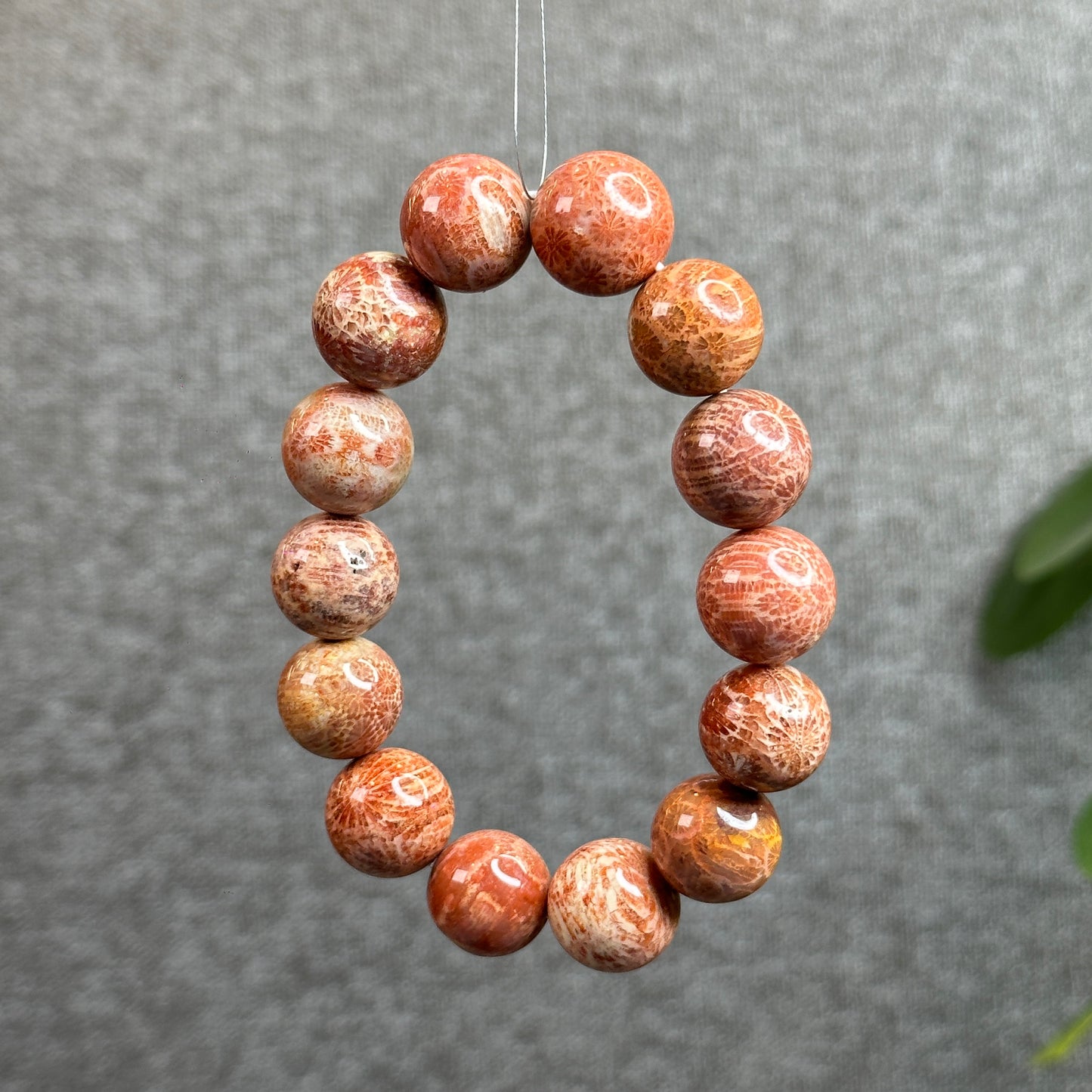 Red Coral Bracelet Size 15 mm