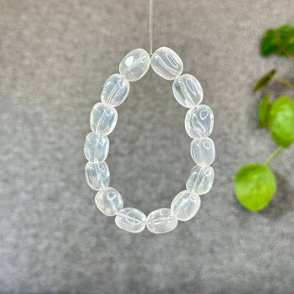 Natural Clear Quartz Free Form Lu Thong Bracelet