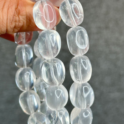 Natural Clear Quartz Free Form Lu Thong Bracelet