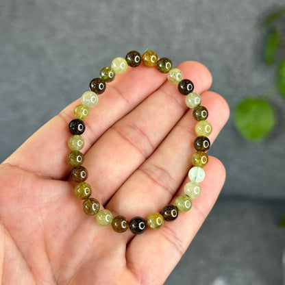 Natural Green Garnet Tsavorite Bracelet Size 6 mm