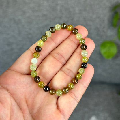 Natural Green Garnet Tsavorite Bracelet Size 6 mm