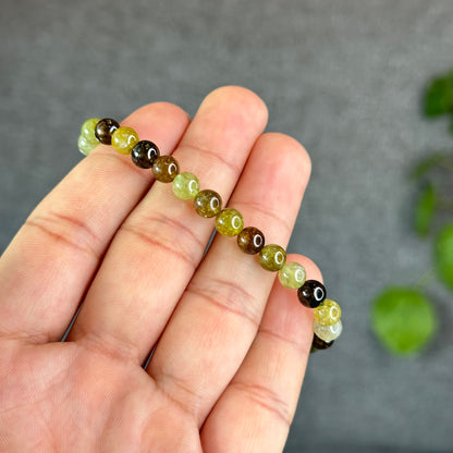 Natural Green Garnet Tsavorite Bracelet Size 6 mm