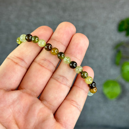 Natural Green Garnet Tsavorite Bracelet Size 6 mm