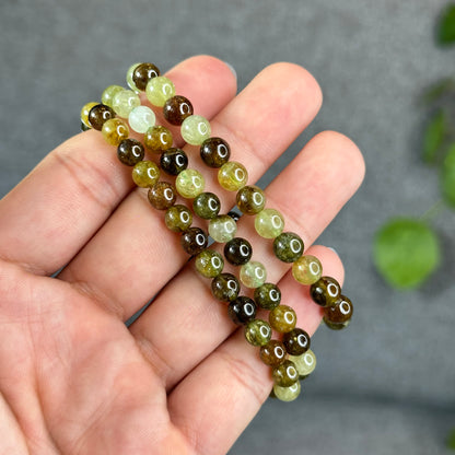 Natural Green Garnet Tsavorite Bracelet Size 6 mm