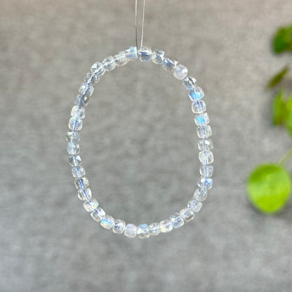 Natural Labradorite Faceted Bracelet Size 5 mm