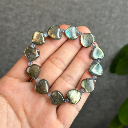 Bracelet Coeur Labradorite