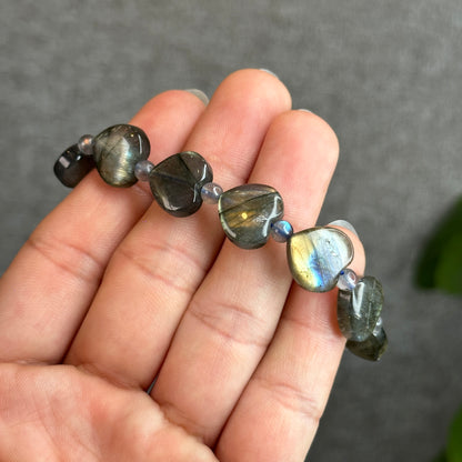 Bracelet Coeur Labradorite