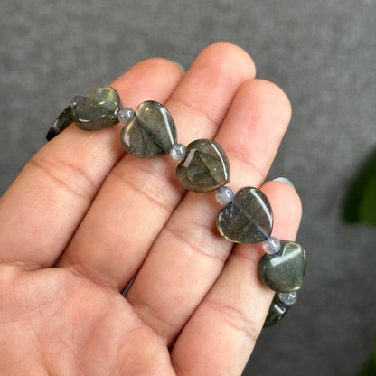 Bracelet Coeur Labradorite