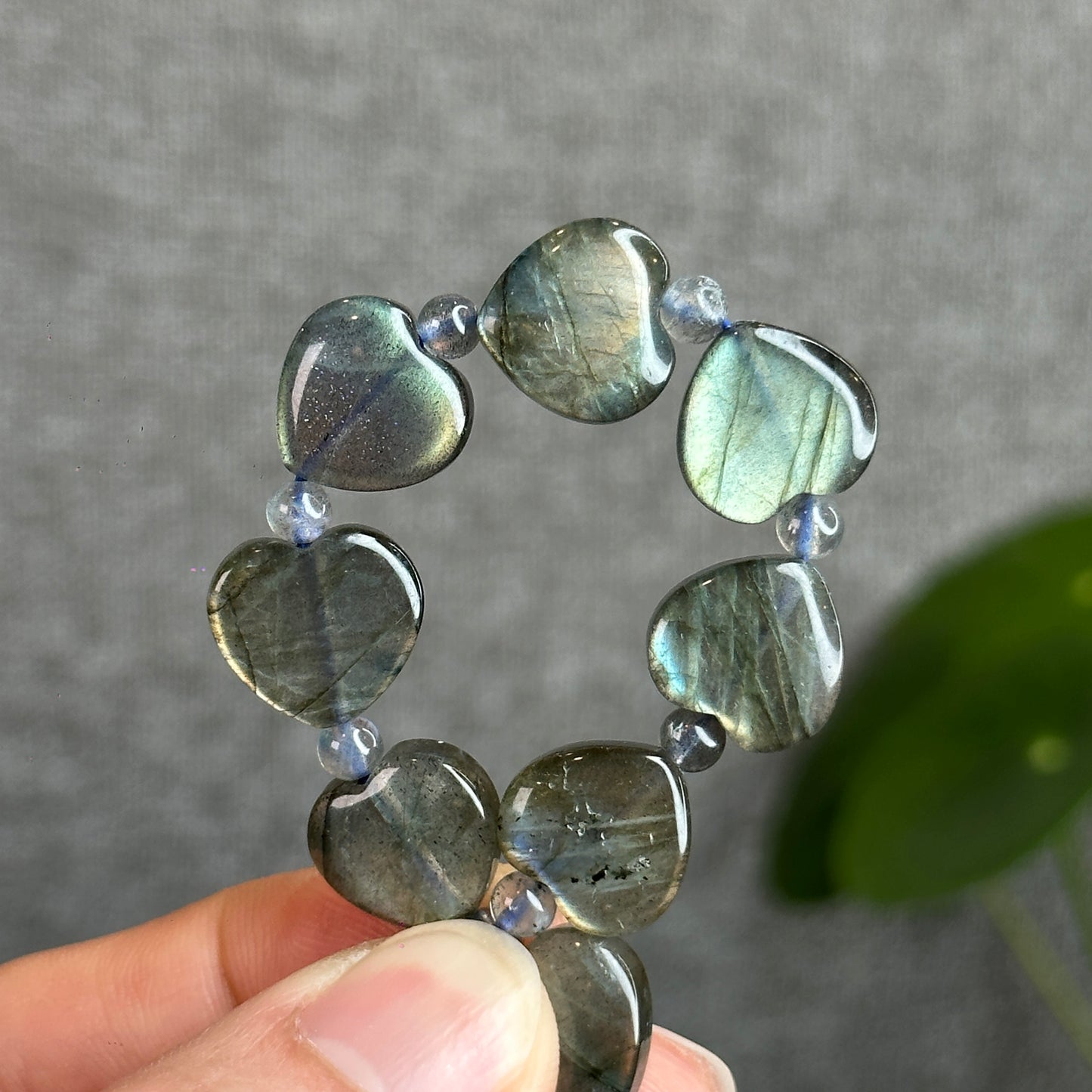 Bracelet Coeur Labradorite