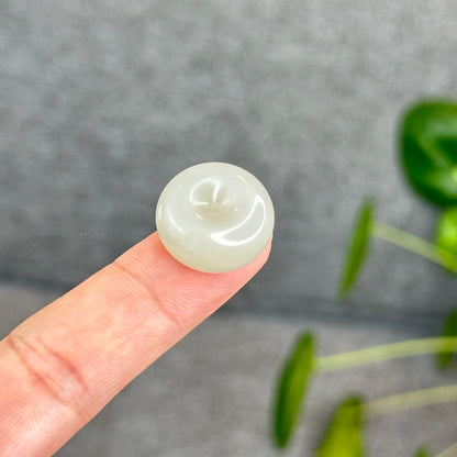 Natural Lotus Root Hetian Nephrite Jade Donut