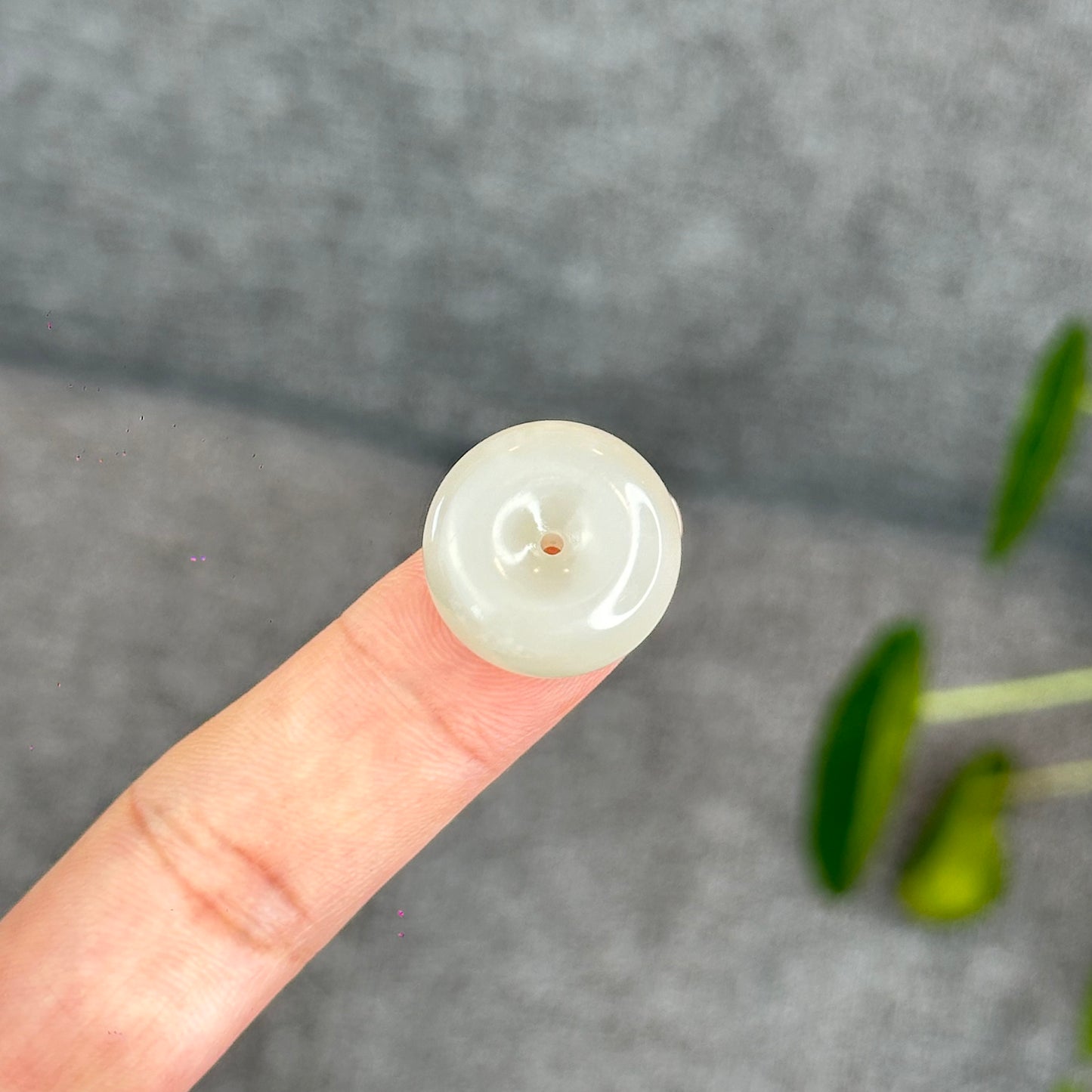 Natural Lotus Root Hetian Nephrite Jade Donut
