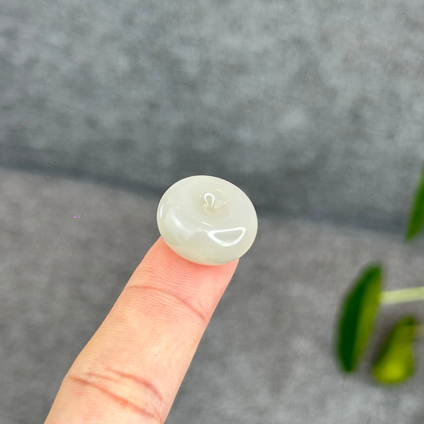 Natural Lotus Root Hetian Nephrite Jade Donut