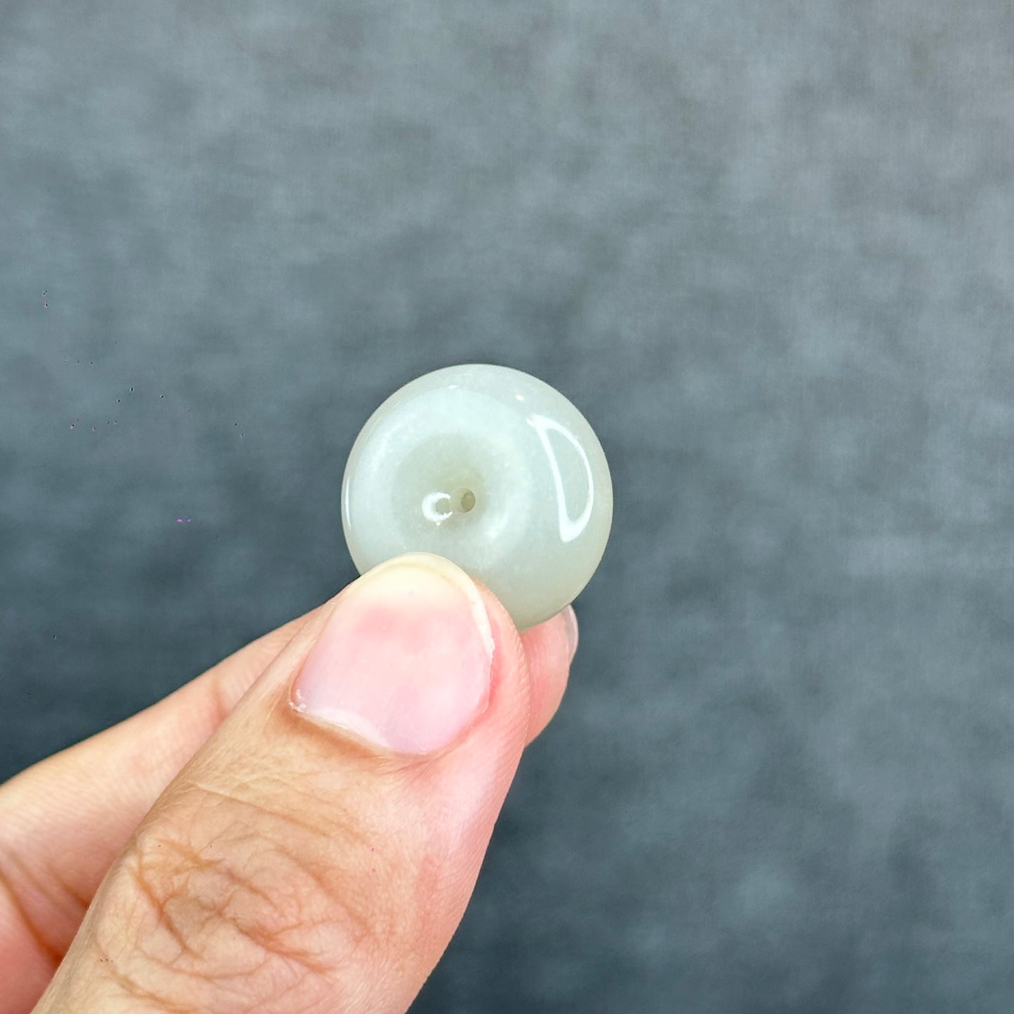 Natural Lotus Root Hetian Nephrite Jade Donut