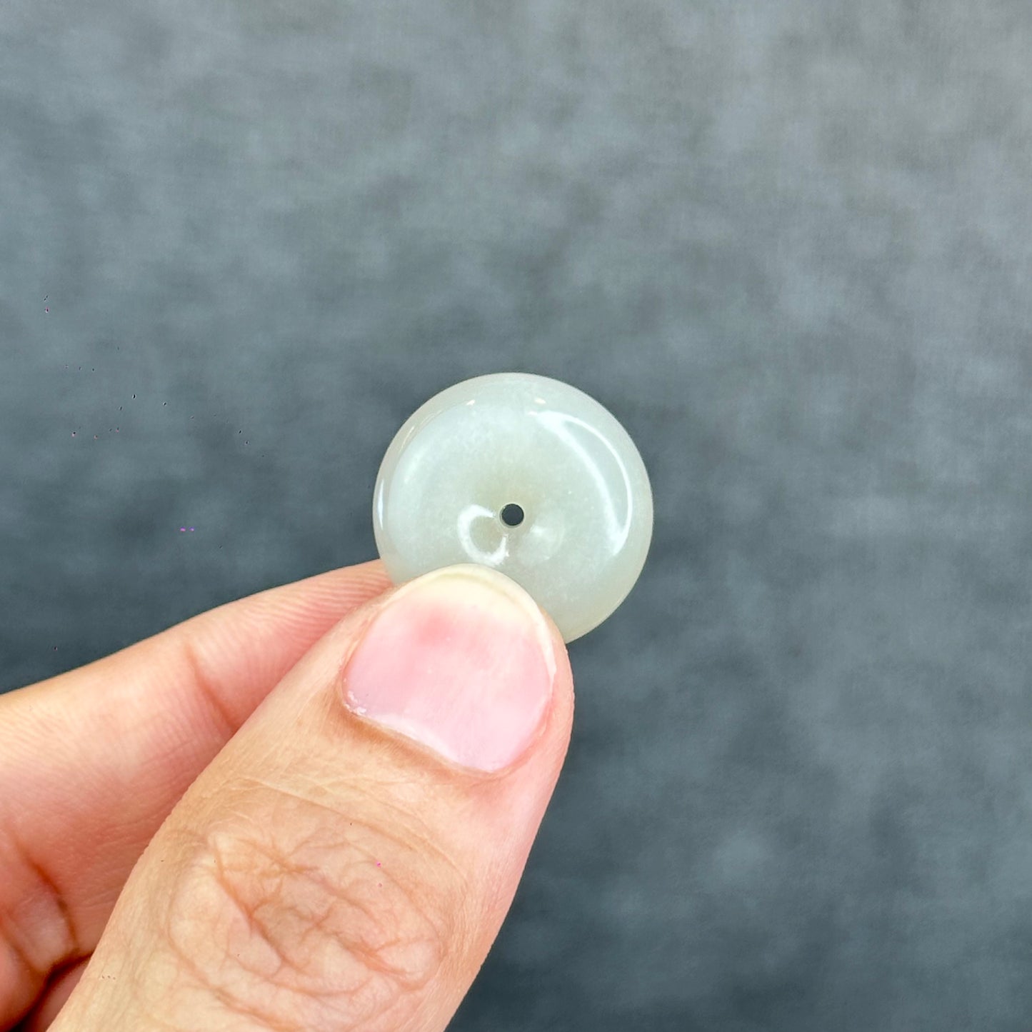 Natural Lotus Root Hetian Nephrite Jade Donut