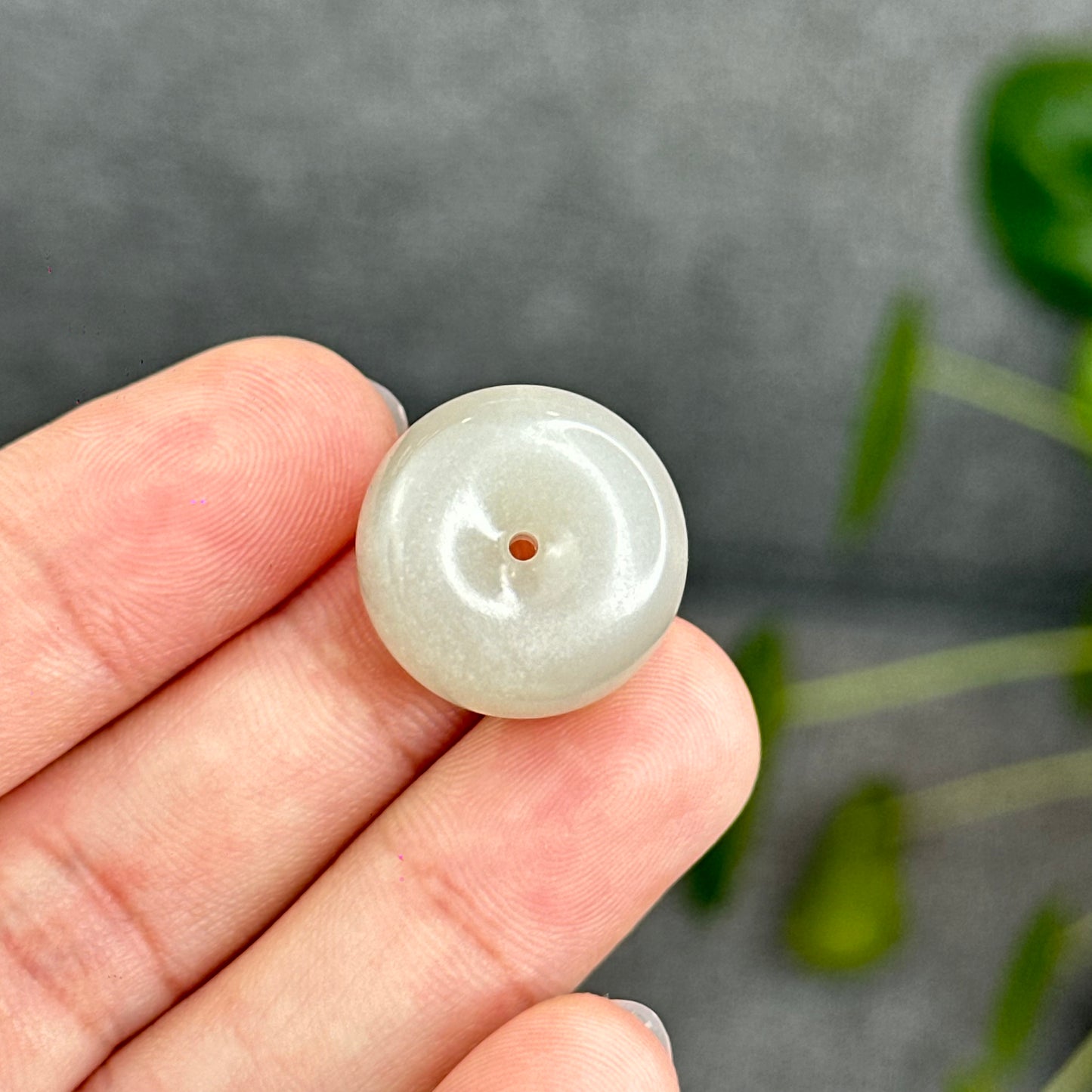 Natural Lotus Root Hetian Nephrite Jade Donut