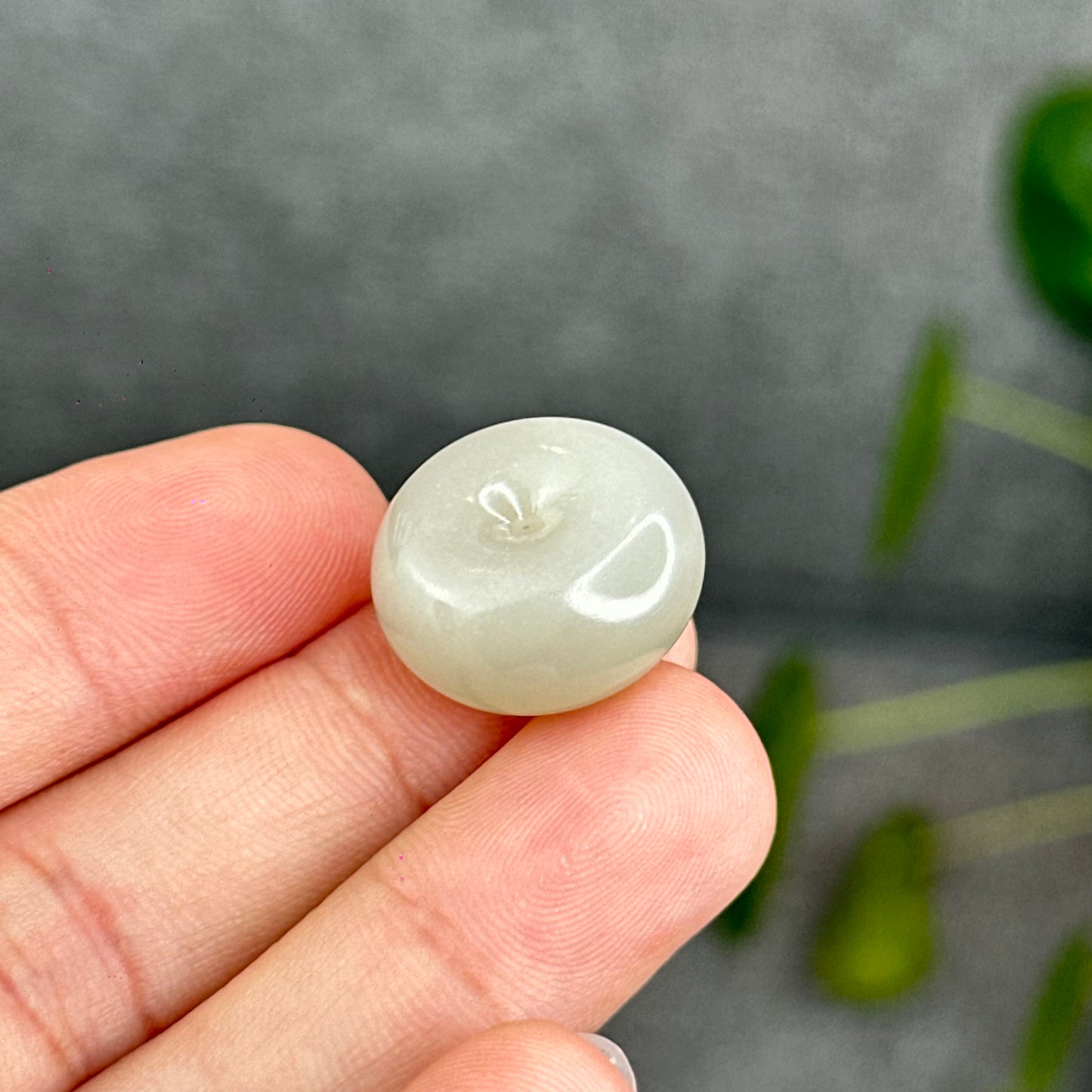 Natural Lotus Root Hetian Nephrite Jade Donut