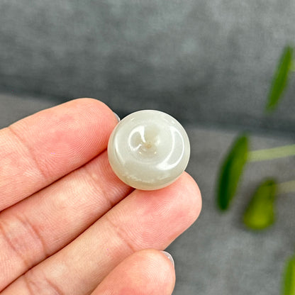 Natural Lotus Root Hetian Nephrite Jade Donut