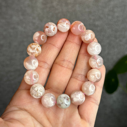 Floral Agate Bracelet Size 12.5 mm