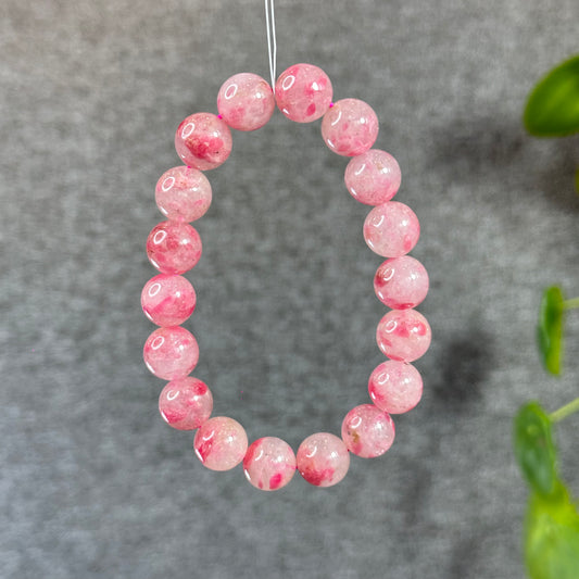 Natural Rhodonite Bracelet Size 12 mm